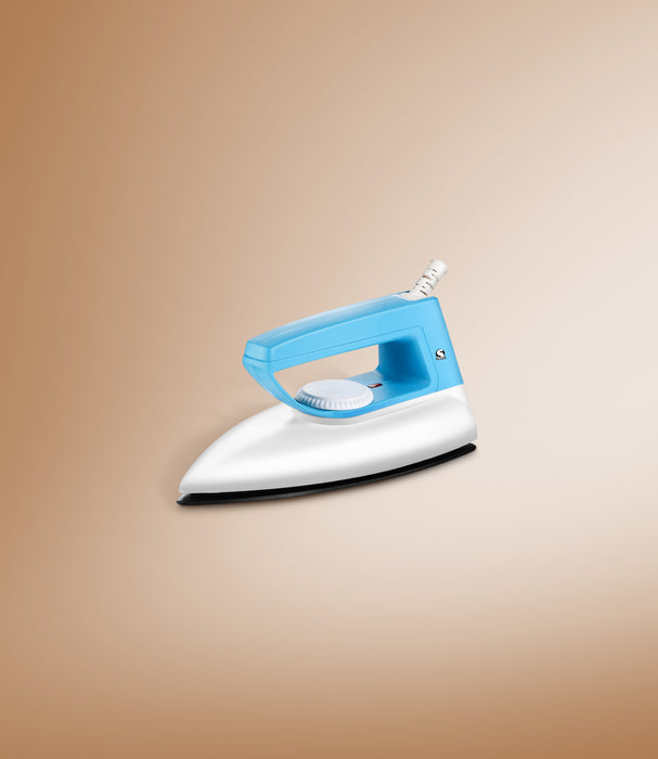 SUMMERCOOL Plastic Dry Iron Bandhan 750 watts Light Weight Iron Press | Dry Iron | Non-Stick Soleplate | Electric Iron Press | Opti Temp Technology | Shock Proof Plasti | No-Burns | Automatic Shut-Off (White)