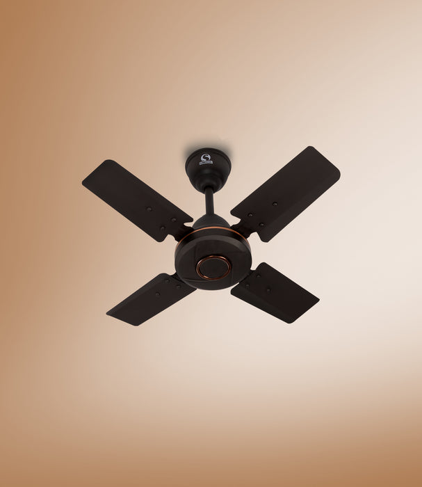 SUMMERCOOL Nova Plus Deco 600mm Ceiling Fan for Hom,e | High Speed 4 Blade Anti-Dust BEE Star Rated Ceiling Fan | Suitable for Small Room/Kitchen/Bedroom/Veranda with 850 RPM (1 Year Warranty) (Choco Brown)