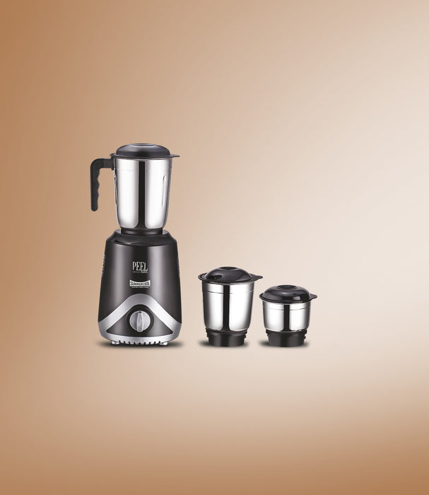 Summercool Peel 500 Watt Mixer Grinder with 3 Jars | long lasting shock proof ABS body | Heavy Duty Motor | Nano-grinding technology | 304 Grade Stainless Steel Blade | Red Colour