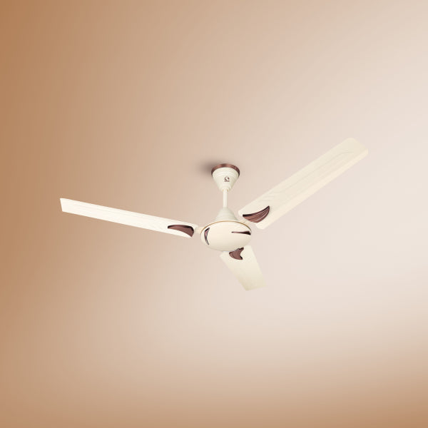 SUMMERCOOL Toshi 1200mm/48 inch High Speed Anti-dust Decorative | BEE Star Rated Ceiling Fan | Motor And Blade Box With Manual | Copper motor | White, Pack of 1